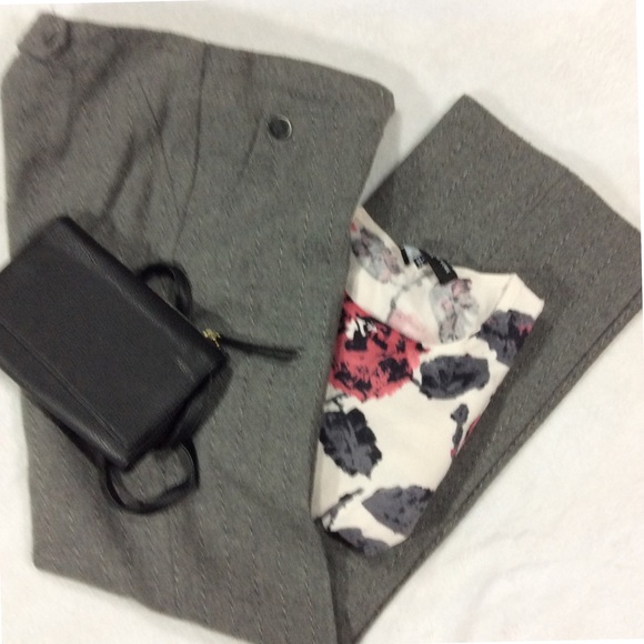 GRAY TRINA TURK PANTS - Picture 2 of 14